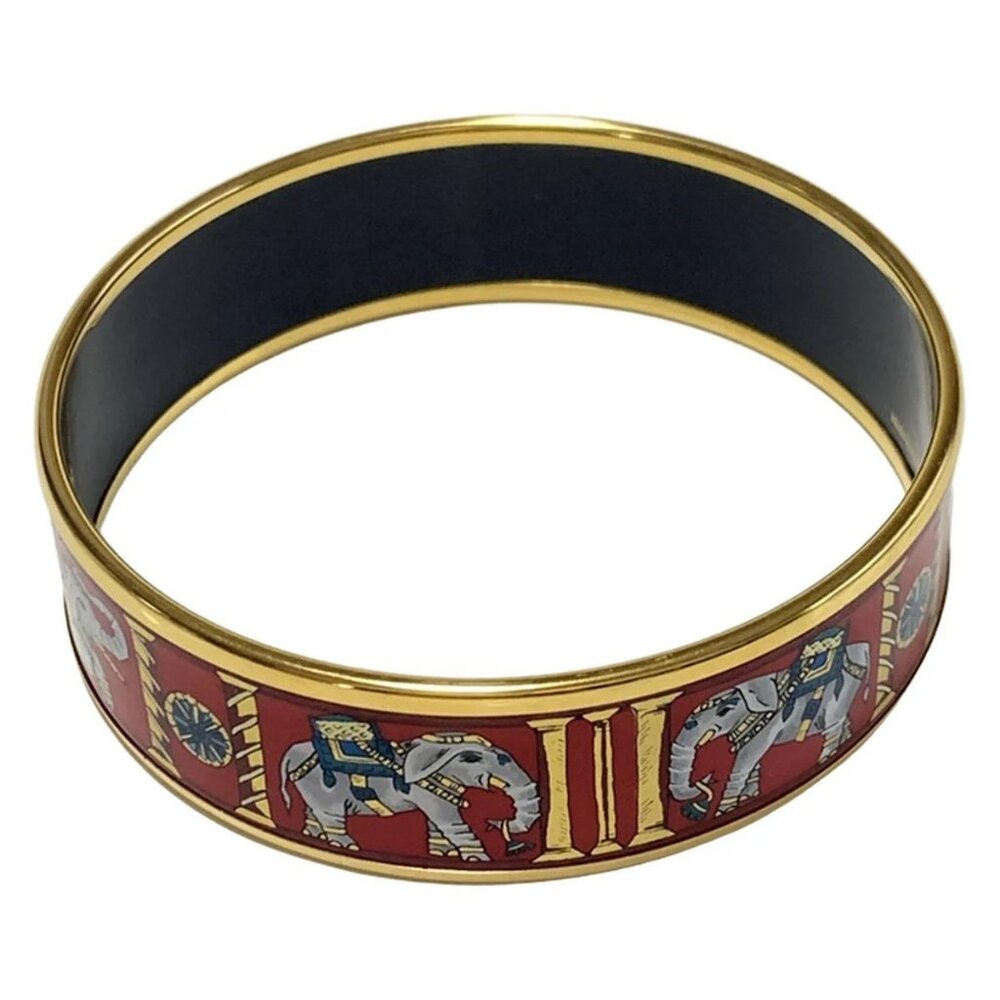 HERMES Email - Red Light gray Multi Hardware None Bangle - Picture 2 of 3